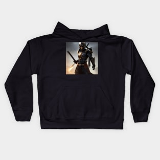 Sword of the Future: A Futuristic African Samurai T-Shirt Kids Hoodie